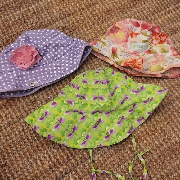 Colorful Kids Sun Hats Set - Picture 1 of 7